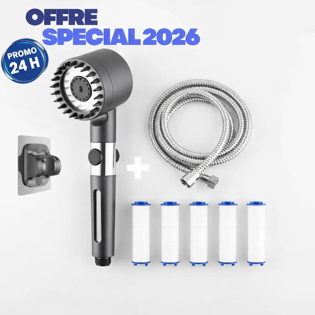 POMMEAU DE DOUCHE FILTRANT HYDRO-PURE Bilyao